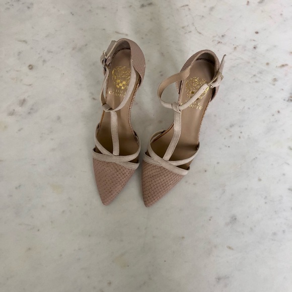 Vince Camuto T-Strap High Heels - Picture 2 of 6